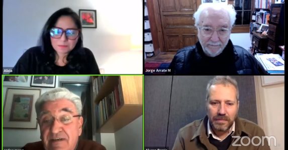 En curso UAHC “Claves de Plebiscito” Ex Ministro Jorge Arrate y profesor Carlos Mena analizan escenarios posibles ante resultado del plebiscito de salida