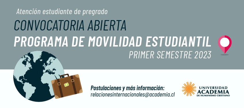 En universidades del extranjero Abierta convocatoria del Programa de Movilidad Estudiantil para el primer semestre 2023