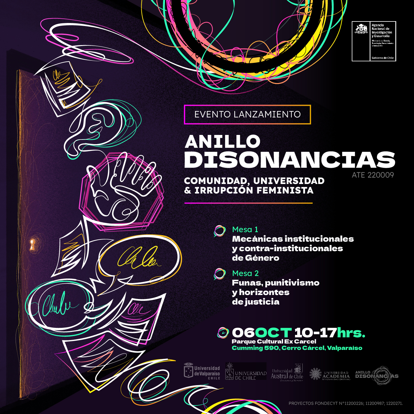 Evento de lanzamiento del proyecto Anillo “Disonancias”