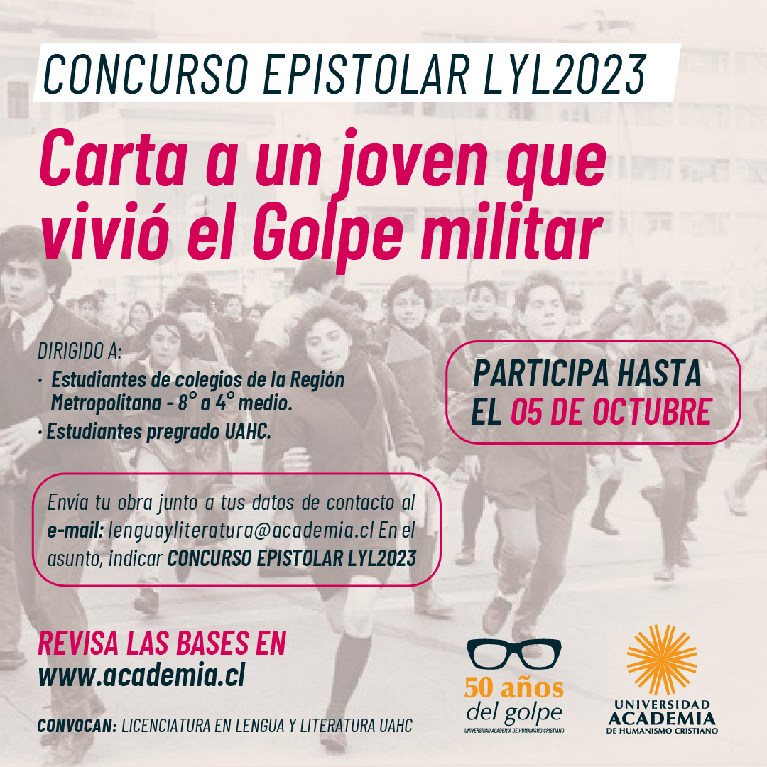 Ceremonia de premiación del Concurso Epistolar LyL2023 “Carta a un joven que vivió el Golpe Militar”