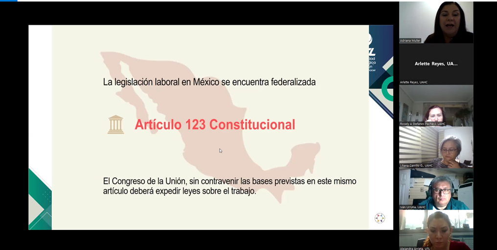Ciclo de clases espejo entre Derecho Vespertino UAHC y universidad mexicana consolida esfuerzos de vinculación formativa internacional