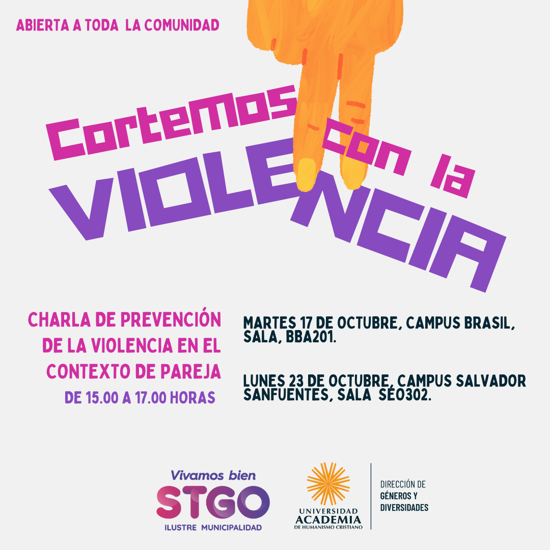 La Municipalidad de Santiago y la Dirección de Géneros y Diversidades UAHC organizan charla de prevención de la violencia en el contexto de pareja